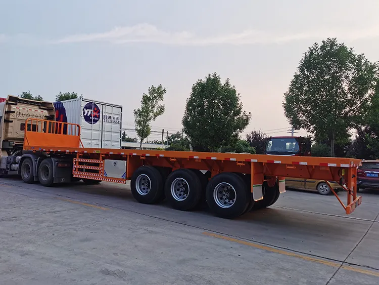 Равна полуприколица с равним снопом